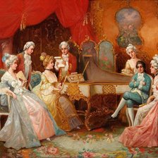 Схема вышивки «Дворецкий бал»