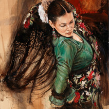 Схема вышивки «Танцовщица»