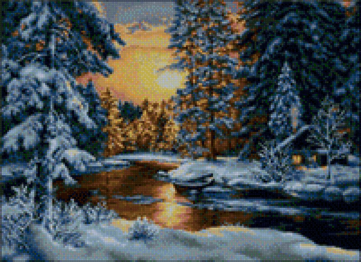 Зима - времена года, пейзаж - предпросмотр