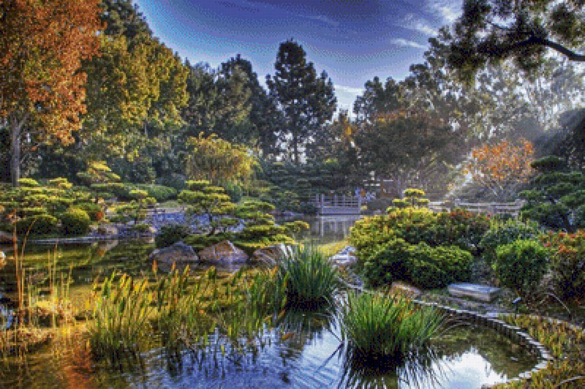 Японский сад - пейзаж, природа, сад - предпросмотр