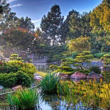 Схема вышивки «Японский сад»