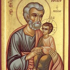 Схема вышивки «Св. Иосиф и Иисус»