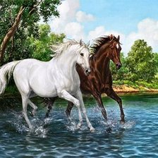 Схема вышивки «летняя картина»