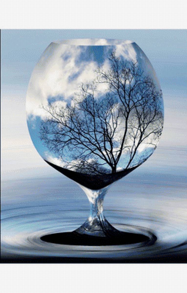 Дерево в бокале - дерево, бокал - предпросмотр