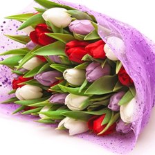 Схема вышивки «букет тюльпанов»