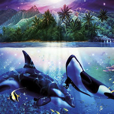 Схема вышивки «морские жители»