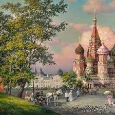 Схема вышивки «старая москва»