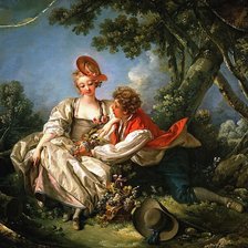 Схема вышивки «Осень. Франсуа Буше»