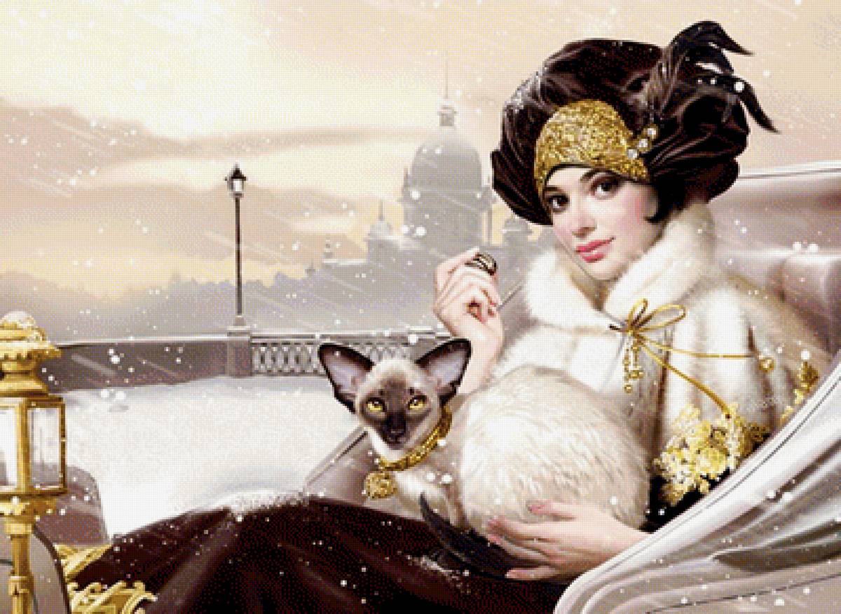 зимняя прогулка - зима, природа, люди - предпросмотр