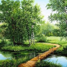 Схема вышивки «мостик»