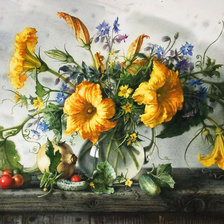 Схема вышивки «Овощной букет»