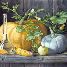 Схема вышивки «Тыква»