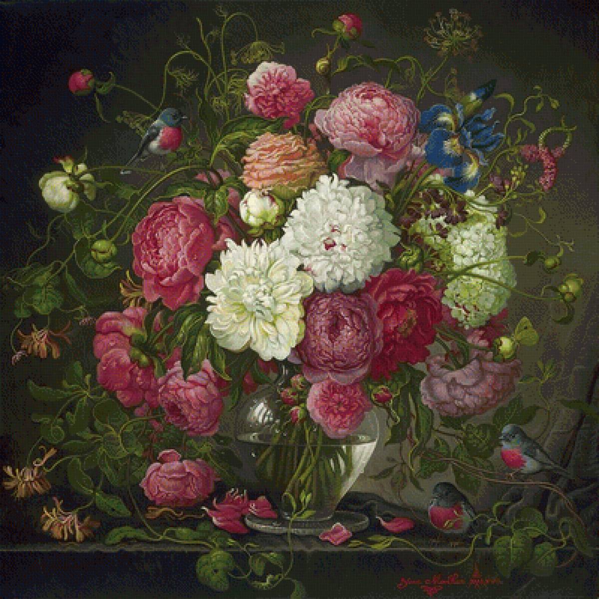 kvety,vtáci - предпросмотр