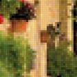 Предпросмотр схемы вышивки «улочка с цветами» (№1707571)