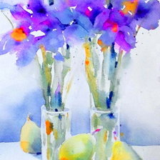 Схема вышивки «Синий букет»