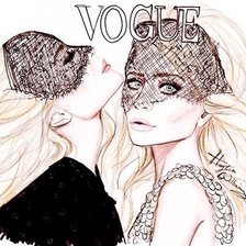 Схема вышивки «Fashion portrait»