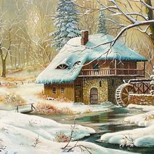 Схема вышивки «Мельница»