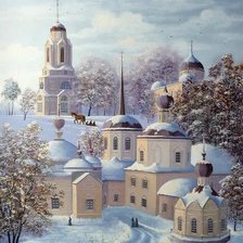 Схема вышивки «Монастырь»