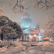 Схема вышивки «зима в Питере»