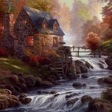 Схема вышивки «мельница»