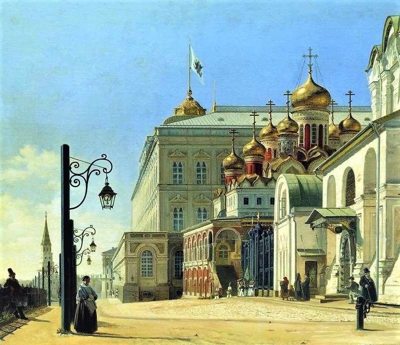 Старая Москва1 - живопись, город, картина - оригинал