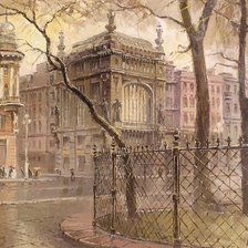 Схема вышивки «Питерский дворик»