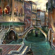 Схема вышивки «дворец в Венеции»