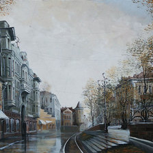 Схема вышивки «городские улицы»