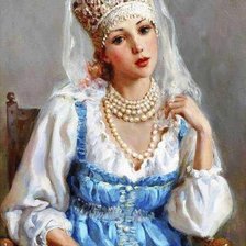 Схема вышивки «красавица»