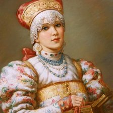 Схема вышивки «красавица»