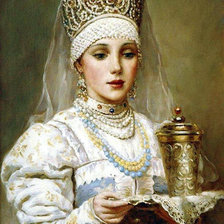 Схема вышивки «красавица»