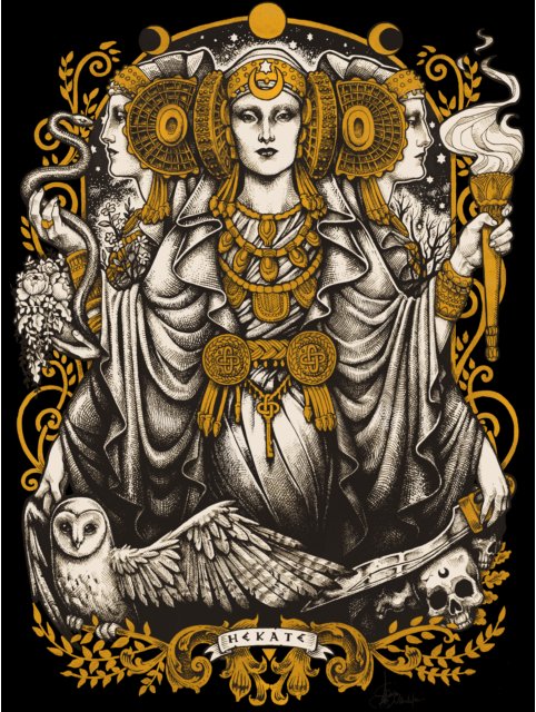 Геката (без рамки) - богиня - оригинал