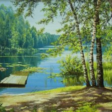 Схема вышивки «летний пейзаж»