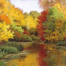 Схема вышивки «яркая осень»