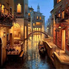 Схема вышивки «огни Венеции»