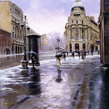 Схема вышивки «дождь»