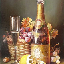 Схема вышивки «шампанское»