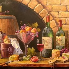 Схема вышивки «старое вино»