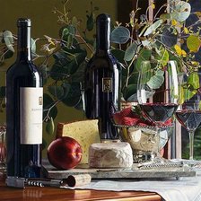 Схема вышивки «красное вино»