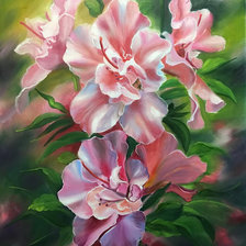 Схема вышивки «розовые цветы»