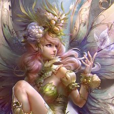 Схема вышивки «эльфийка»