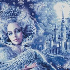 Схема вышивки «снежная королева»