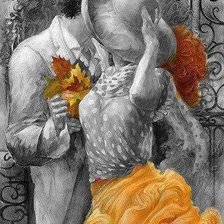 Схема вышивки «осенняя любовь»