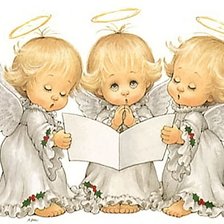 Схема вышивки «ангелочки»