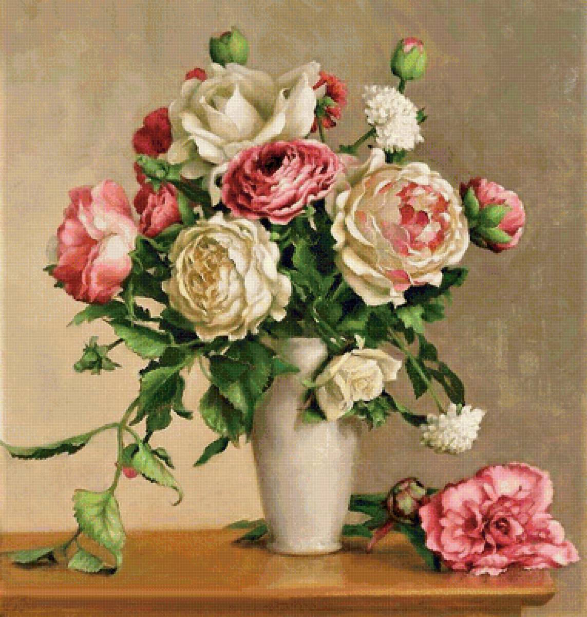 букет - живопись, цветы - предпросмотр