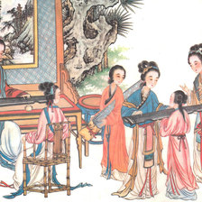 Схема вышивки «гейши»