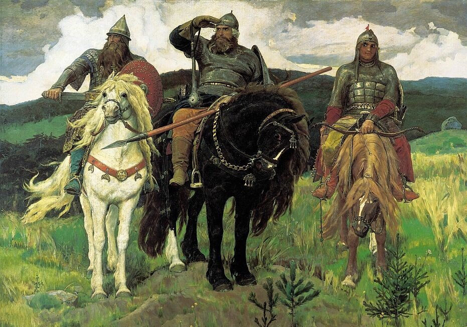 Три богатыря - три богатыря, васнецов, богатыри - оригинал