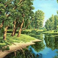 Схема вышивки «Пейзаж»