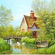 Схема вышивки «Пейзаж»