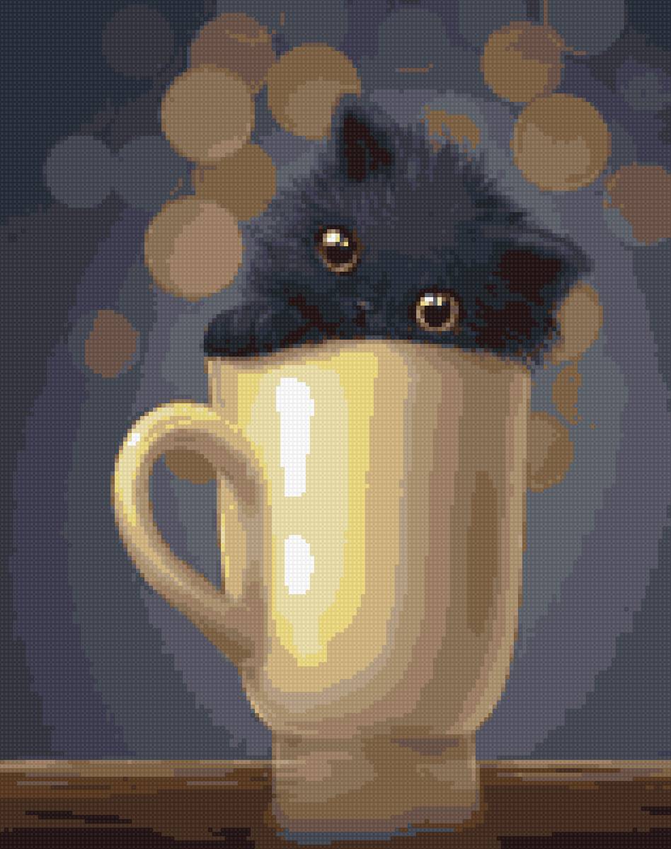 Котенок в кружке - кружка, котенок - предпросмотр